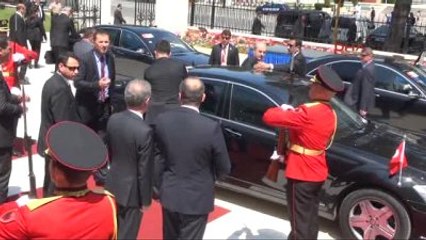 Cumhurbaşkanı Erdoğan Tiran?da Cumhurbaşkanlığı Sarayı?ndan Ayrıldı