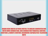 BRAND NEW EMATIC AT103B DIGITAL TO ANALOG CONVERTER BOX WITH HDMI CONNECTION USB CONNECTION