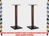 Sanus Systems NF30-MO1 Natural Foundations 30 Speaker Stand Pair Mocha/Black