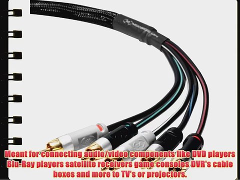 Mediabridge ULTRA Series Component Video Cable with Audio (50 Feet) - Gold Plated RCA to RCA