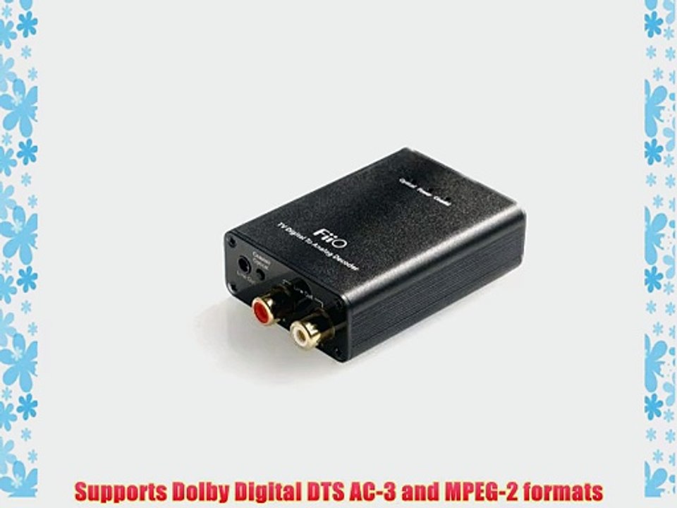FiiO D07 Multi-Channel TV Digital To Analog Converter 20Hz-20KHz Frequency Response Supports