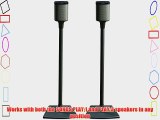 Sanus WSS2 Speaker Stands for SONOS PLAY 1 and PLAY 3 Speakers (Black Pair)