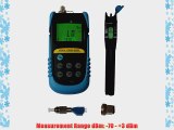 Optical Power Meter  6 to -70dBm W/ 10mW Visual Fault Locator Fiber Optic Cable Tester/FC Male-LC