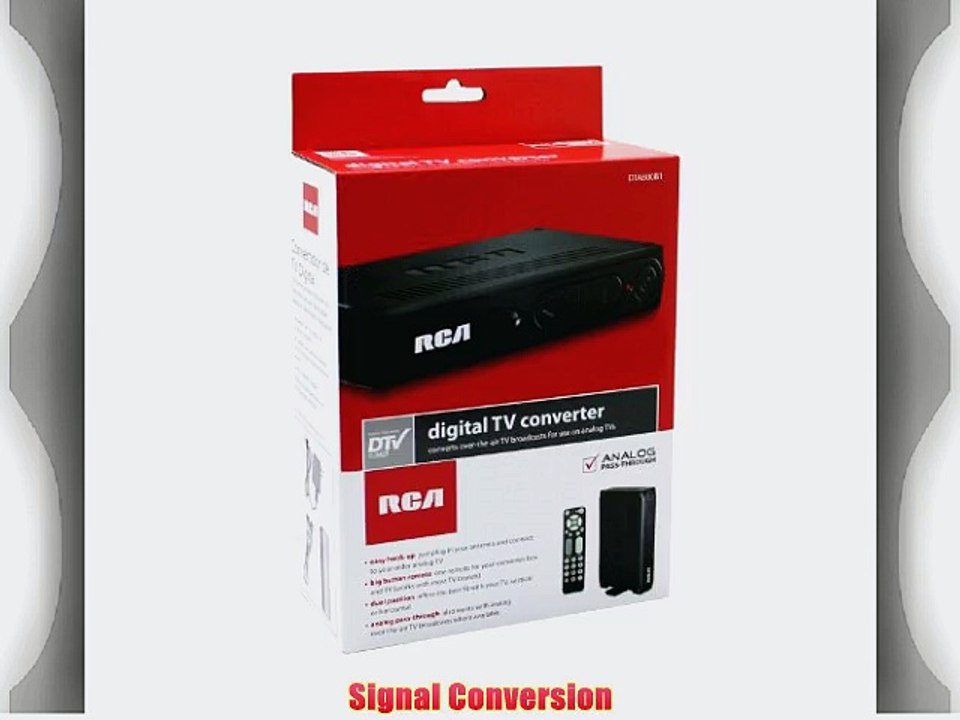 RCA DTA-800B1 Digital To Analog Pass-through TV Converter Box