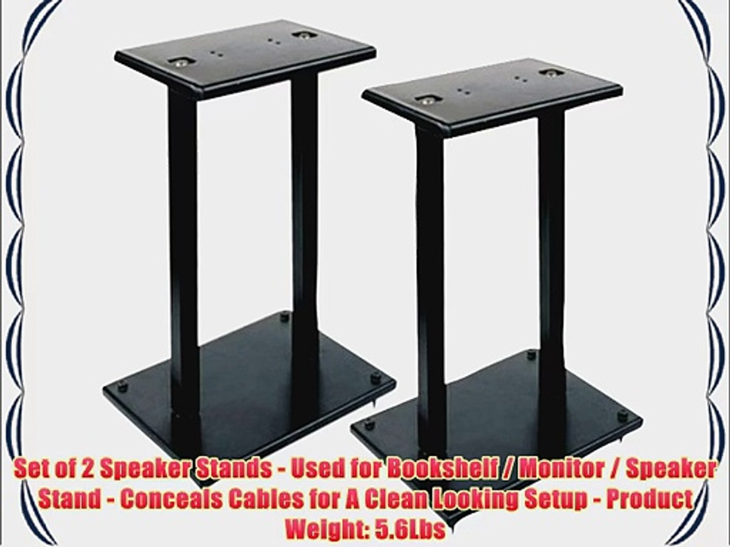 Set of 2 Pyle PSTND35 Heavy Duty Telescoping Speaker Stands with Height