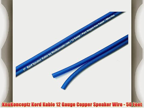 KnuKonceptz Kord Kable 12 Gauge Copper Speaker Wire - 50 Feet
