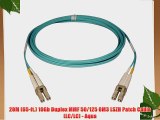 Tripp Lite 10Gb Duplex Multimode 50/125 OM3 LSZH Fiber Patch Cable (LC/LC) - Aqua 20M (65-ft)(N820-20M)