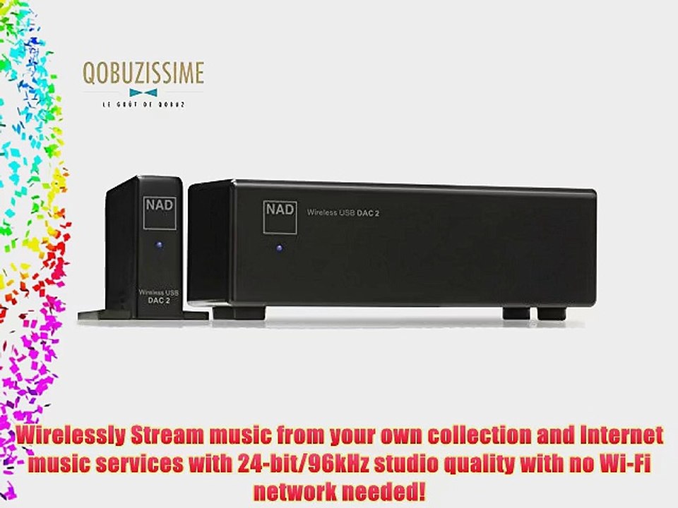 NAD DAC 2 Wireless 24Bit/192kHz USB Digital-to-Analog Converter