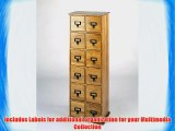 Leslie Dame CD-228 Solid Oak Library File Media Cabinet Oak