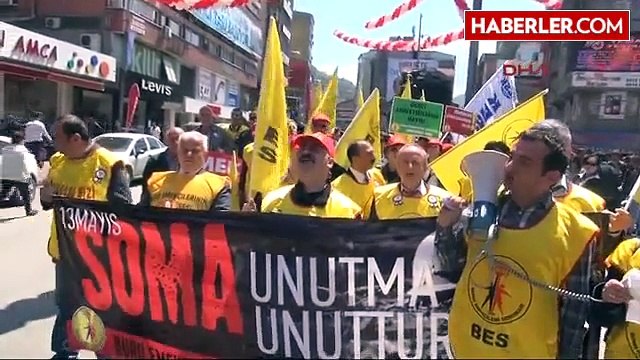 Zonguldak Soma?da Ölen 301 Maden İşçisi Zonguldak?ta Anıldı