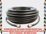 Times Microwave LMR400-N-male-to-N-male-75ft Times Microwave Ham Radio Antenna Cable LMR-400