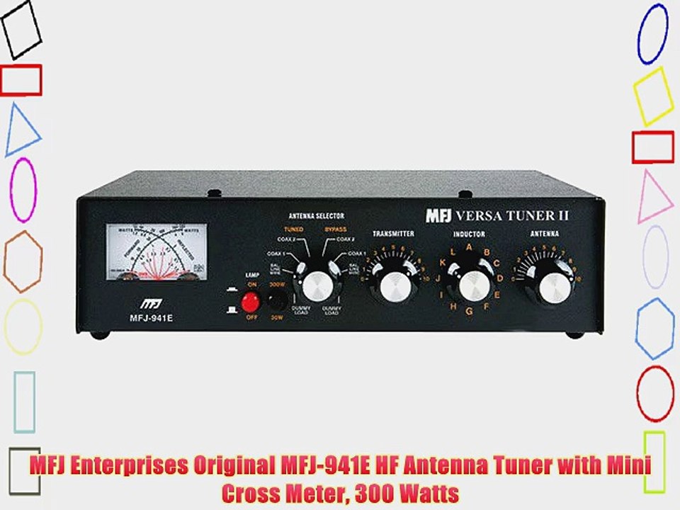 MFJ Enterprises Original MFJ-941E HF Antenna Tuner with Mini Cross Meter 300 Watts