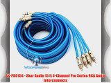 SK-PRO154 - Skar Audio 15 ft 4-Channel Pro Series RCA Audio Interconnects