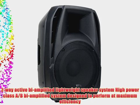 American DJ Supply ELS15A Powered 15-Inch 2 Way Speakers