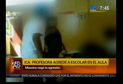 Ica: Graban a profesora golpeando a alumno dentro del aula