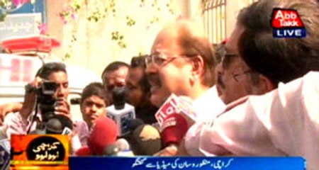 Karachi, Manzoor Wasan media talk