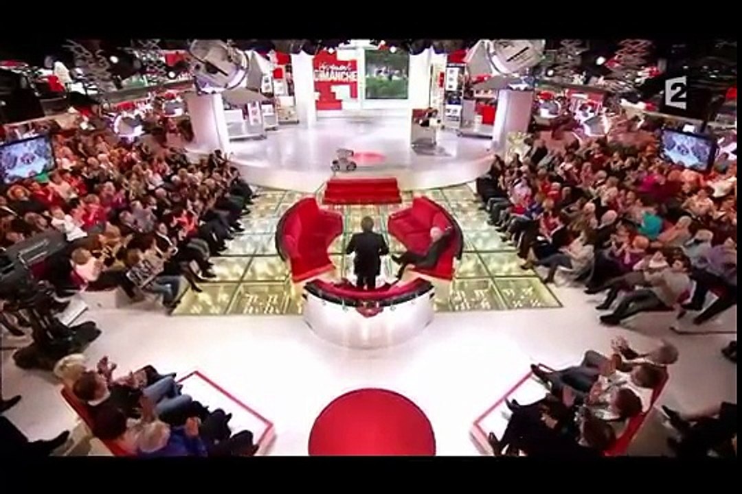 Guy Bedos, Pierre Richard, Claude Rich et Jane Fonda avec Michel Drucker