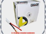 500 ft In Wall 16 / 2 16 AWG Gauge 2 Conductor Speaker Wire Audio Cable CL2 Bulk
