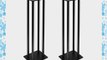 Pyle PSTND14 Dual Heavy-Duty Steel Support Bookshelf / Monitor Speaker Stand Mounts (Pair)