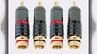 4 GLS Audio Locking RCA Plugs Component Plug