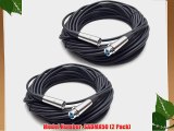 Seismic Audio - SADMX50 (2 Pack) -50' DMX Cable XLR 3 Pin 50 Feet - DJ Lights - Lighting