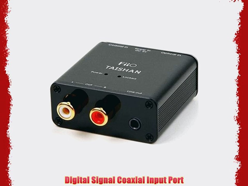 FiiO D3 (D03K) Digital to Analog Audio Converter - 192kHz/24bit Optical and Coaxial DAC