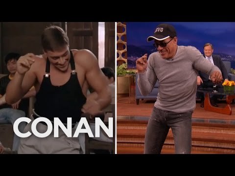 Jean-Claude Van Damme Recreates His Kickboxer Dance Scene - CONAN on TBS