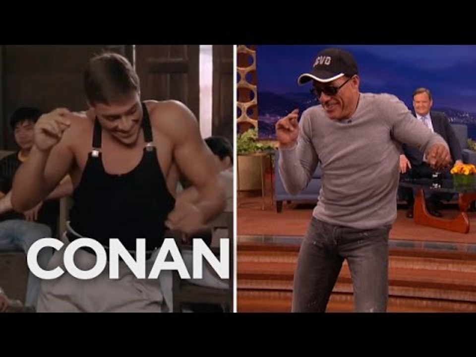Jean-Claude Van Damme Recreates His "Kickboxer" Dance Scene - CONAN on TBS