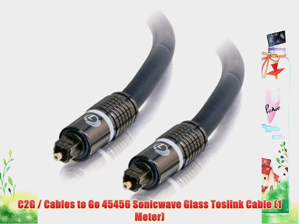C2G / Cables to Go 45456 Sonicwave Glass Toslink Cable (1 Meter)