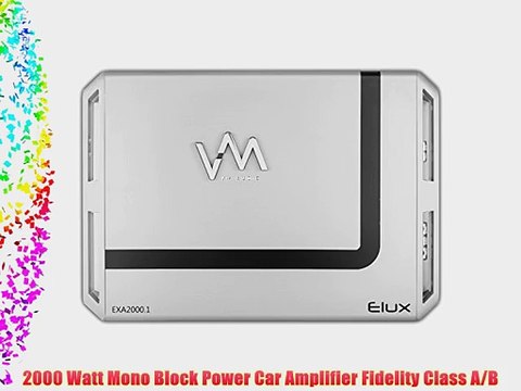 VM Audio EXA2000.1 2000W Mono AB Car Amplifier Power Amp MOSFET Stereo Remote