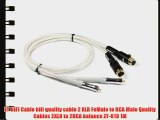 ZY HIFI Cable hifi quality cable 2 XLR FeMale to RCA Male Quality Cables 2XLR to 2RCA balance