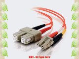 C2G / Cables to Go 33119 LC-SC  62.5/125 OM1 Duplex Multimode PVC Fiber Optic Cable Orange
