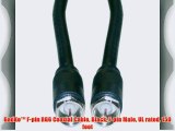 GadKo? F-pin RG6 Coaxial Cable Black F-pin Male UL rated 150 foot