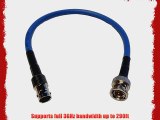 6ft RG59 HD SDI BNC Extension Cable Male to Female - Blue