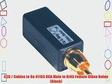 C2G / Cables to Go 41153 RCA Male to RJ45 Female Video Balun (Black)