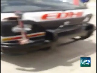 Footage of bus attack in Karachi