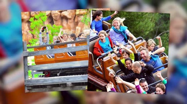 Gwyneth Paltrow & Chris Martin celebran el cumpleaños de Apple en Disneyland