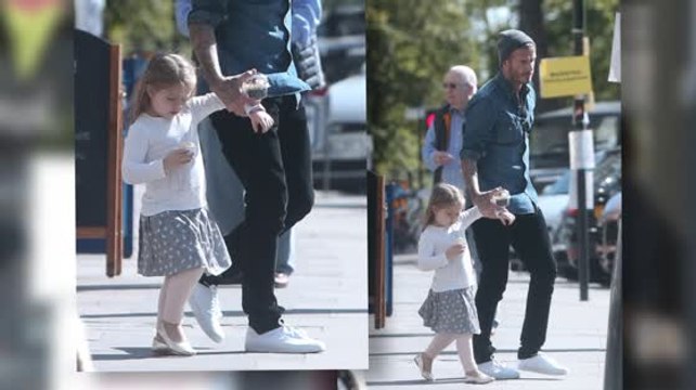 David Beckham Chills With Harper After Meeting Stephen Hawking