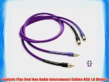 Analysis Plus Oval One Audio Interconnect Cables RCA 1.0 Meters