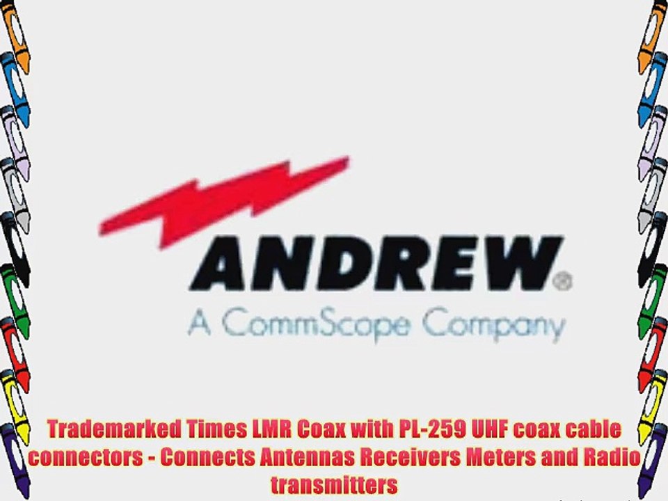 Times Microwave DP-QCPP-71DQ Ham or CB Radio Antenna Cable PL-259 Connectors on LMR-240 Coaxial
