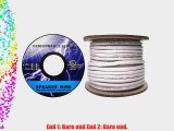 Offex OF-10G2-291HD Speaker Cable White Pure Copper CM/Inwall Rated 16/2 (16 AWG 2 Conductor)
