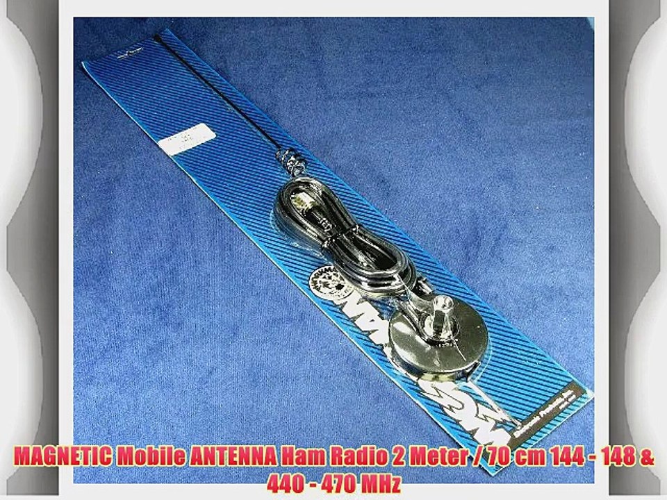 MAGNETIC Mobile ANTENNA Ham Radio 2 Meter / 70 cm 144 - 148