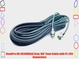 RoadPro RG-8X100BULK Gray 100' Coax Cable with PL-259 Connectors