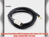 CablesOnline 3ft 7-Pin Din Male to 3.5mm(1/8in) Stereo Male Professional Premium Audio Cable