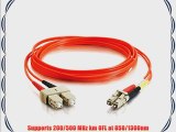 C2G / Cables to Go 33160 LC-SC  62.5/125 OM1 Duplex Multimode PVC Fiber Optic Cable Orange