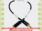 Sescom LN2MIC-ZOOMH6 3.5mm Line to Mic 25dB 9 Inch DSLR Audio Cable for Zoom H6-by-Sescom