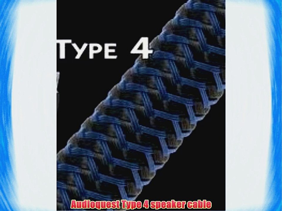 AudioQuest 10 Feet Type 4 Speaker Cables with Pre-attached Banana Connectors - Pair