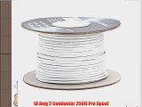 18/2 In Wall Speaker Wire 250 ft Spool CL2 Rated UL Listed