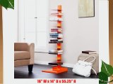 Hein Metal Book/Media Tower / Display Shelves -Orange
