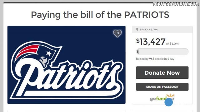 Patriots fan creates GoFundMe for #Deflategate fine